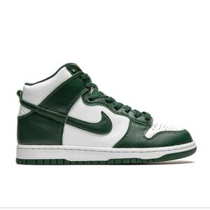 Nike Forest Green and White High-Tops